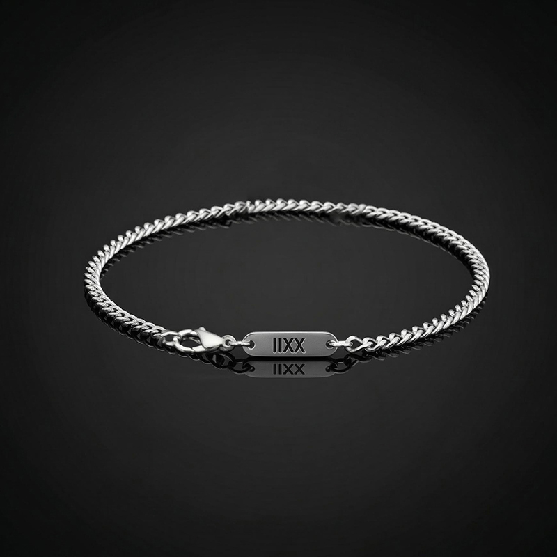 3mm Custom Name Stainless Steel Cuban Bracelet 3mm Custom Name Stainless Steel Cuban Bracelet
