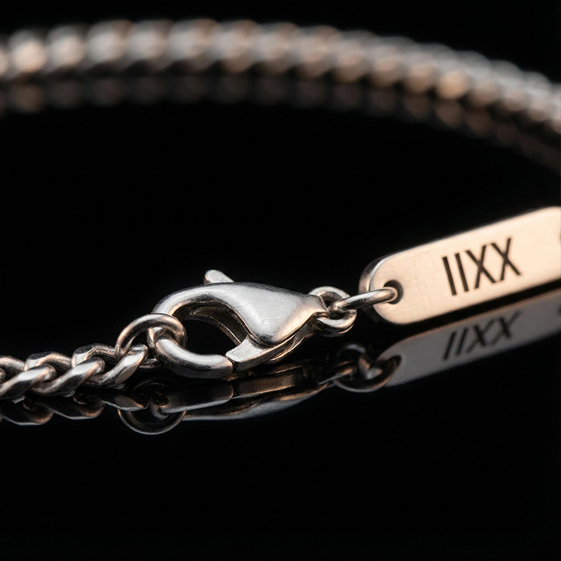 3mm Custom Name Stainless Steel Cuban Bracelet 3mm Custom Name Stainless Steel Cuban Bracelet