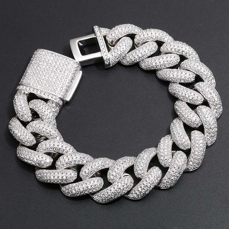 14mm Paved Cuban Bracelet