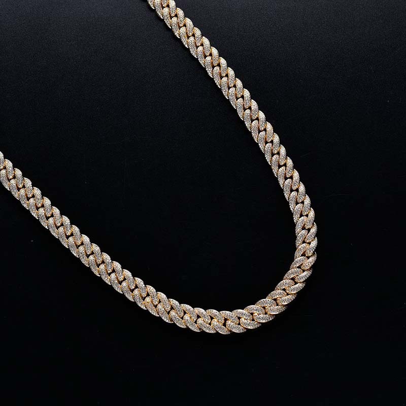 14mm Paved Cuban Chain with Big Box Clasp