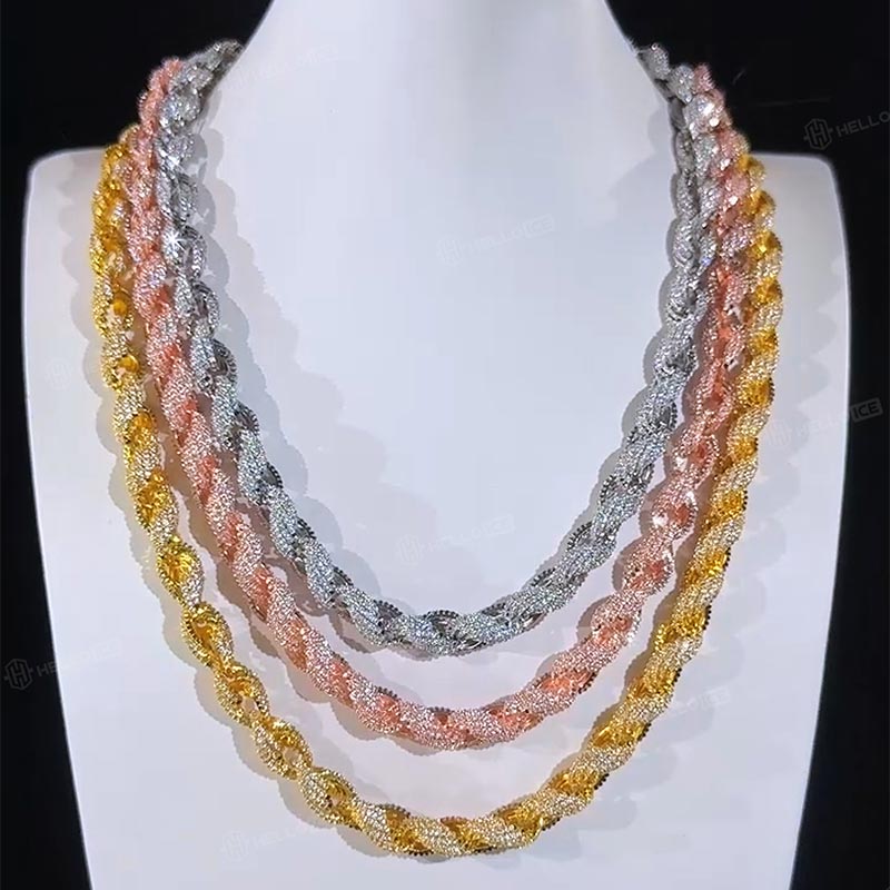 8mm Handmade Men's Rope Chain