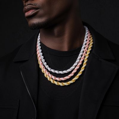 8mm Handmade Men's Rope Chain