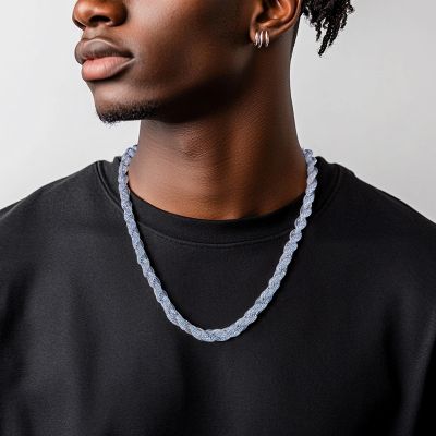 8mm Handmade Men's Rope Chain
