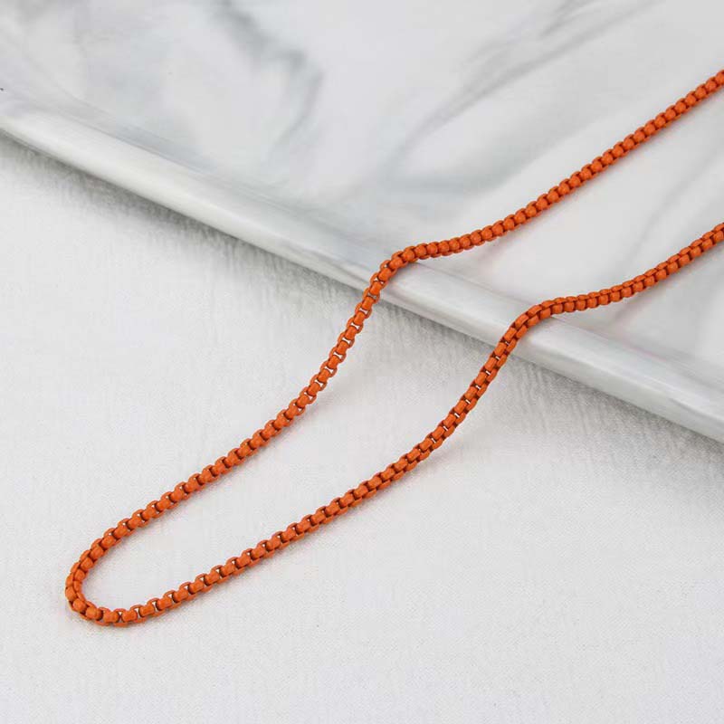 5mm Colorful Box Chain for Men - MORE CHAINS | Helloice
