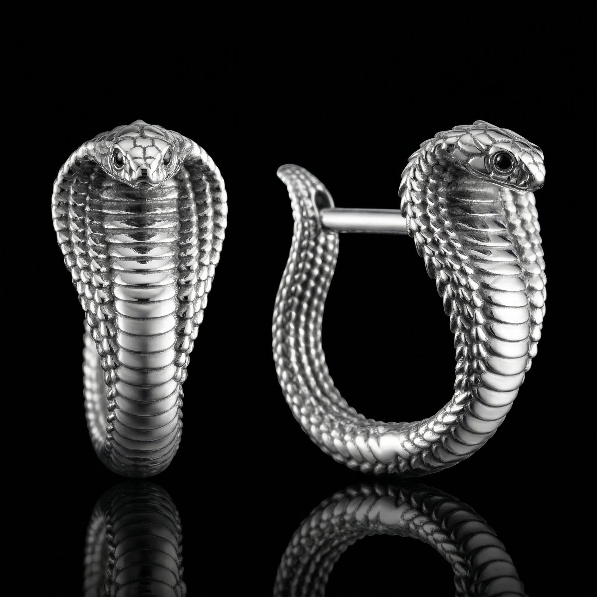 Vintage Multicolor Diamond Cobra Hoop