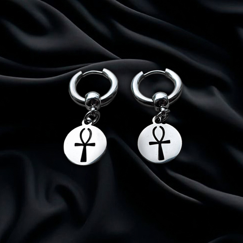 Ankh Dangle Earring