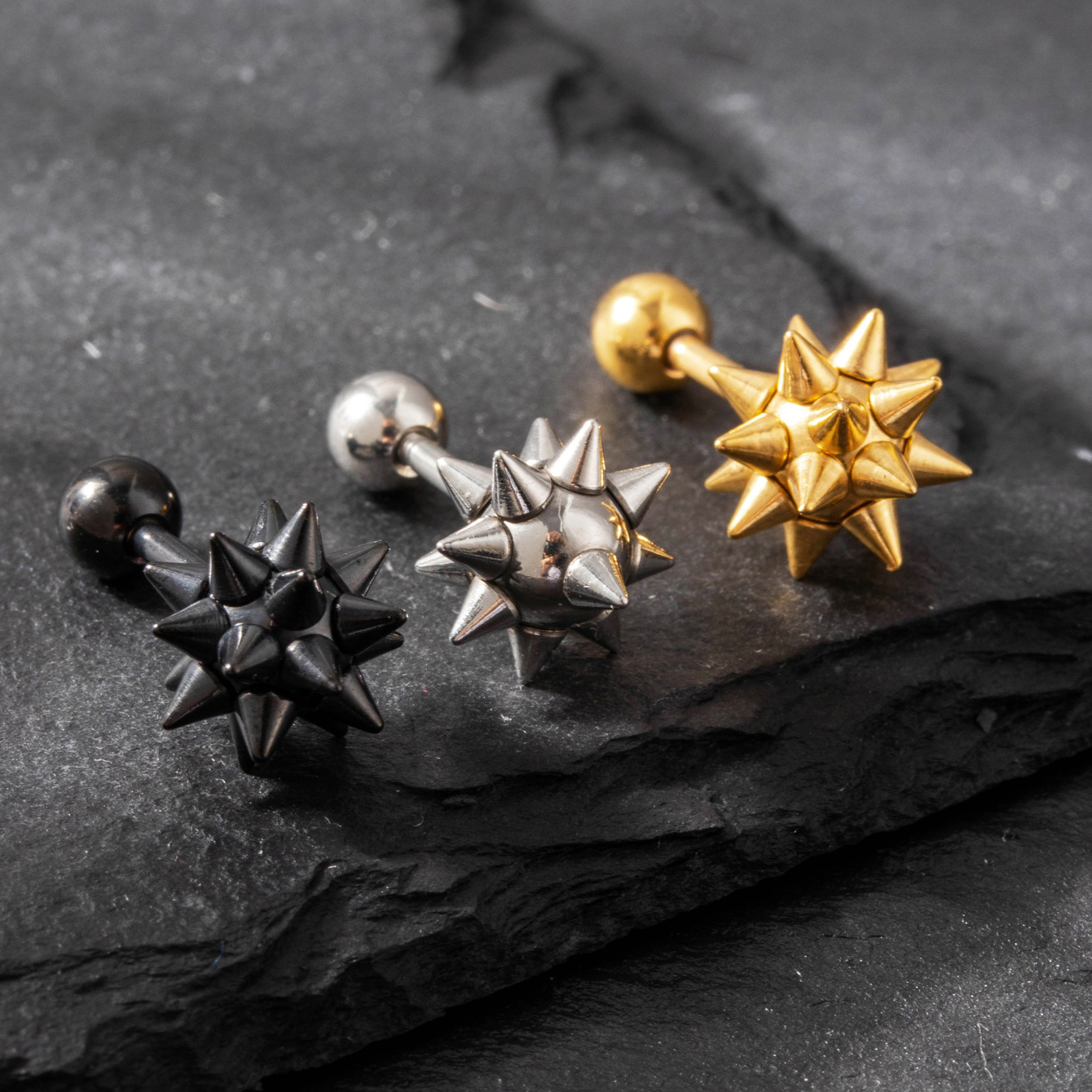 Spiked Ball Stud Earrings