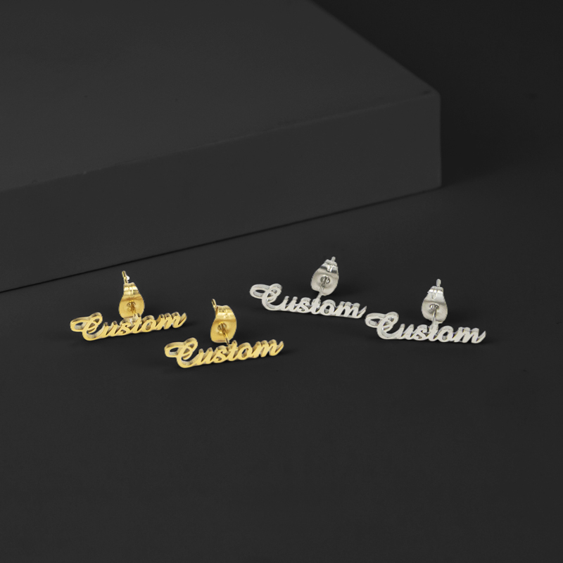 Custom Name Stud Earring