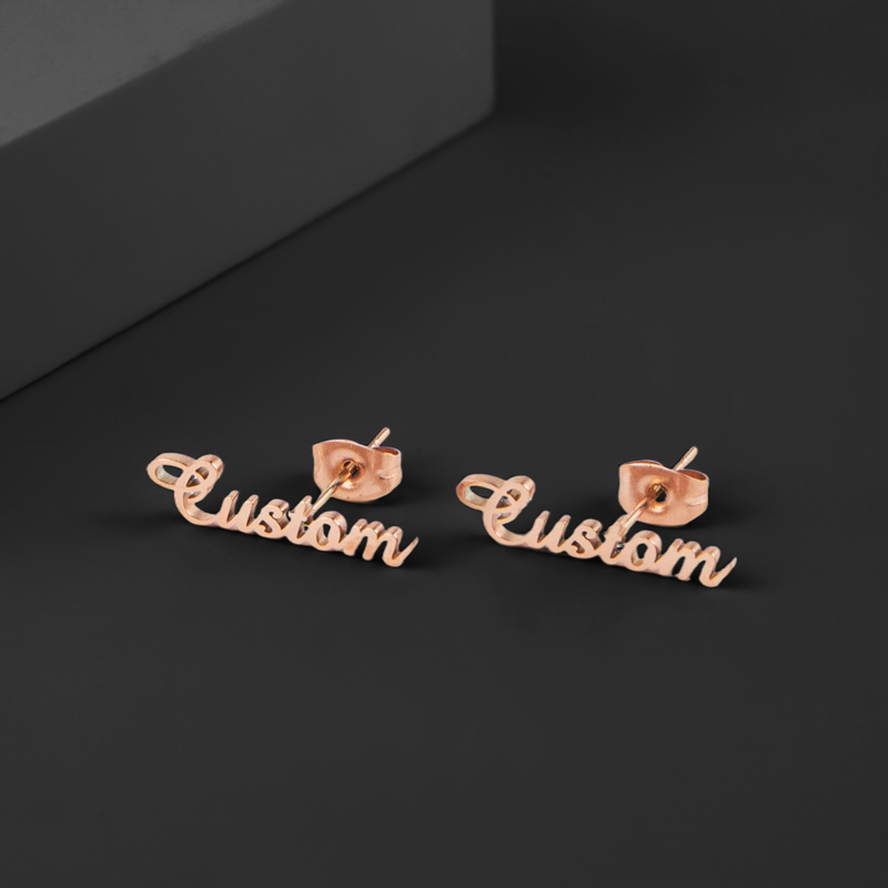 Custom Name Stud Earring