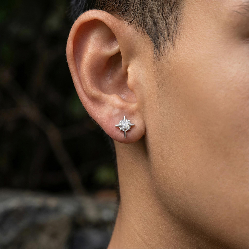 North Star Magnetic Earrings for Men