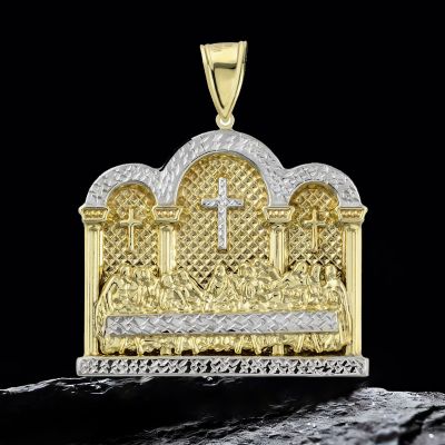 Last Supper Engraved Arch Pendant