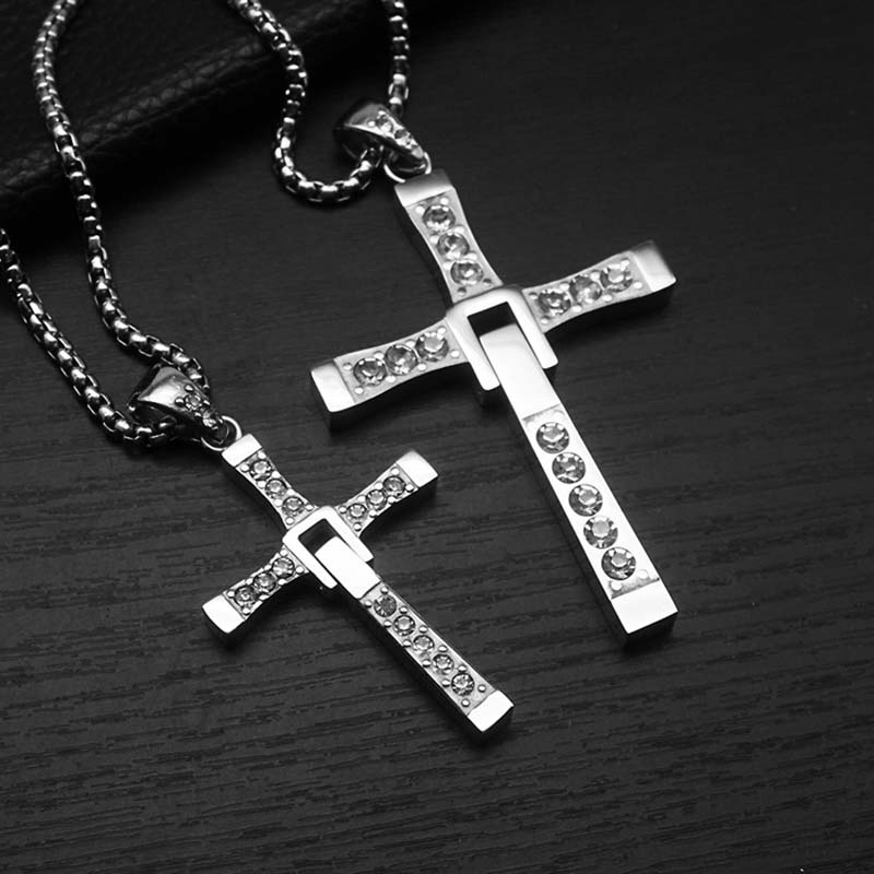 Couple Collapsible Cross Pendant