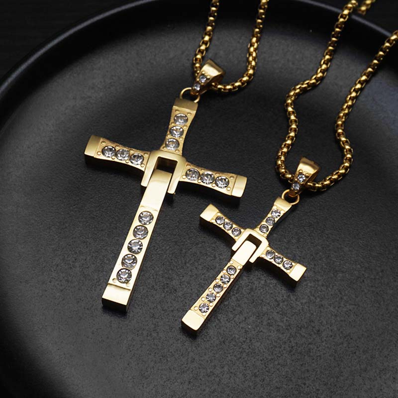 Couple Collapsible Cross Pendant