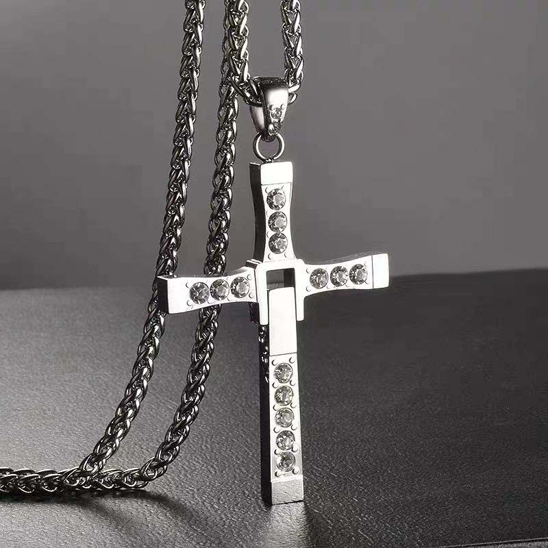 Couple Collapsible Cross Pendant