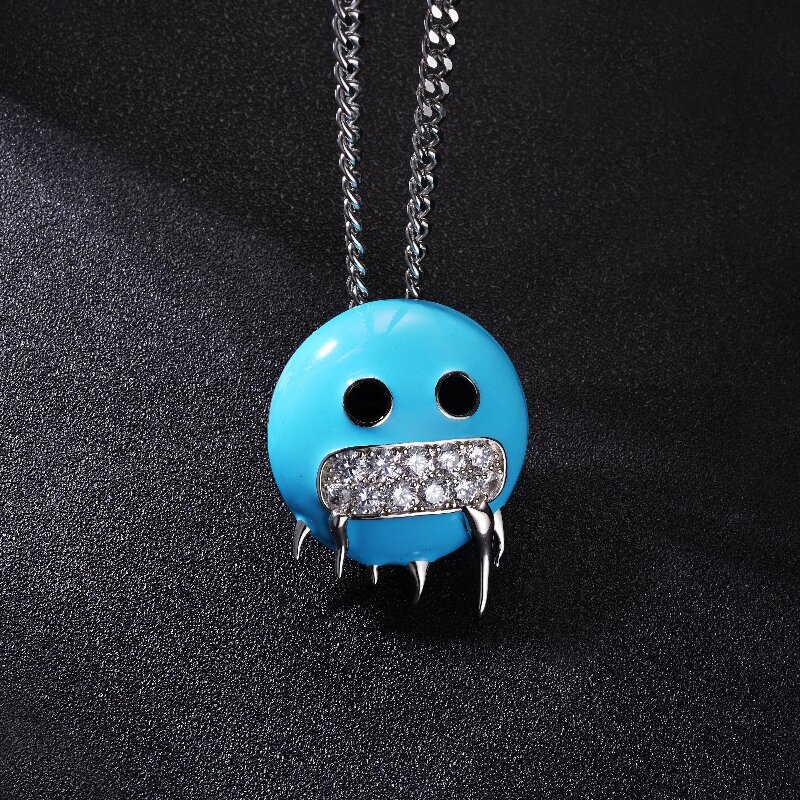 Iced Emoji Enamel Pendant