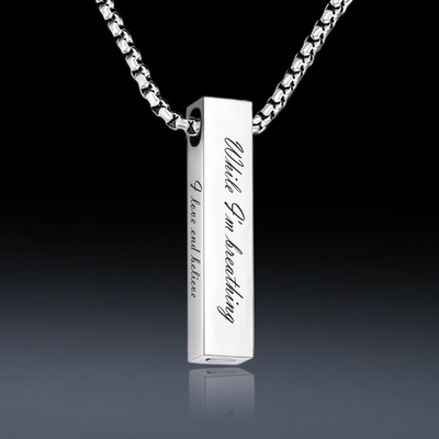 4-Sids Engraved Urn Pendant
