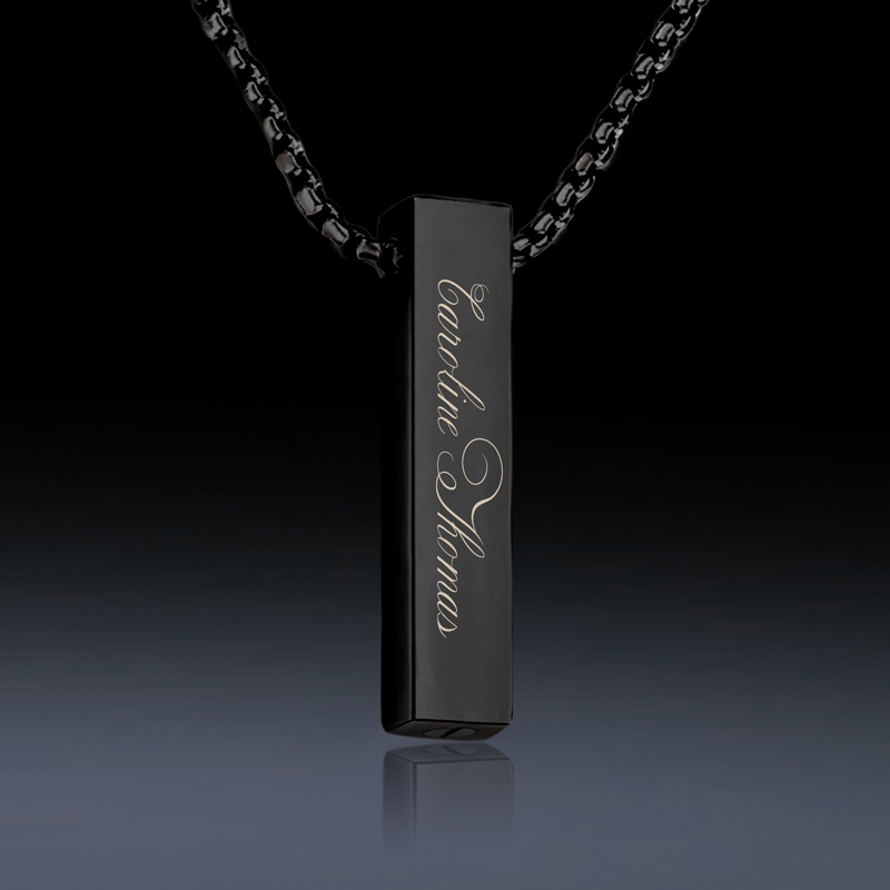 4-Sids Engraved Urn Pendant