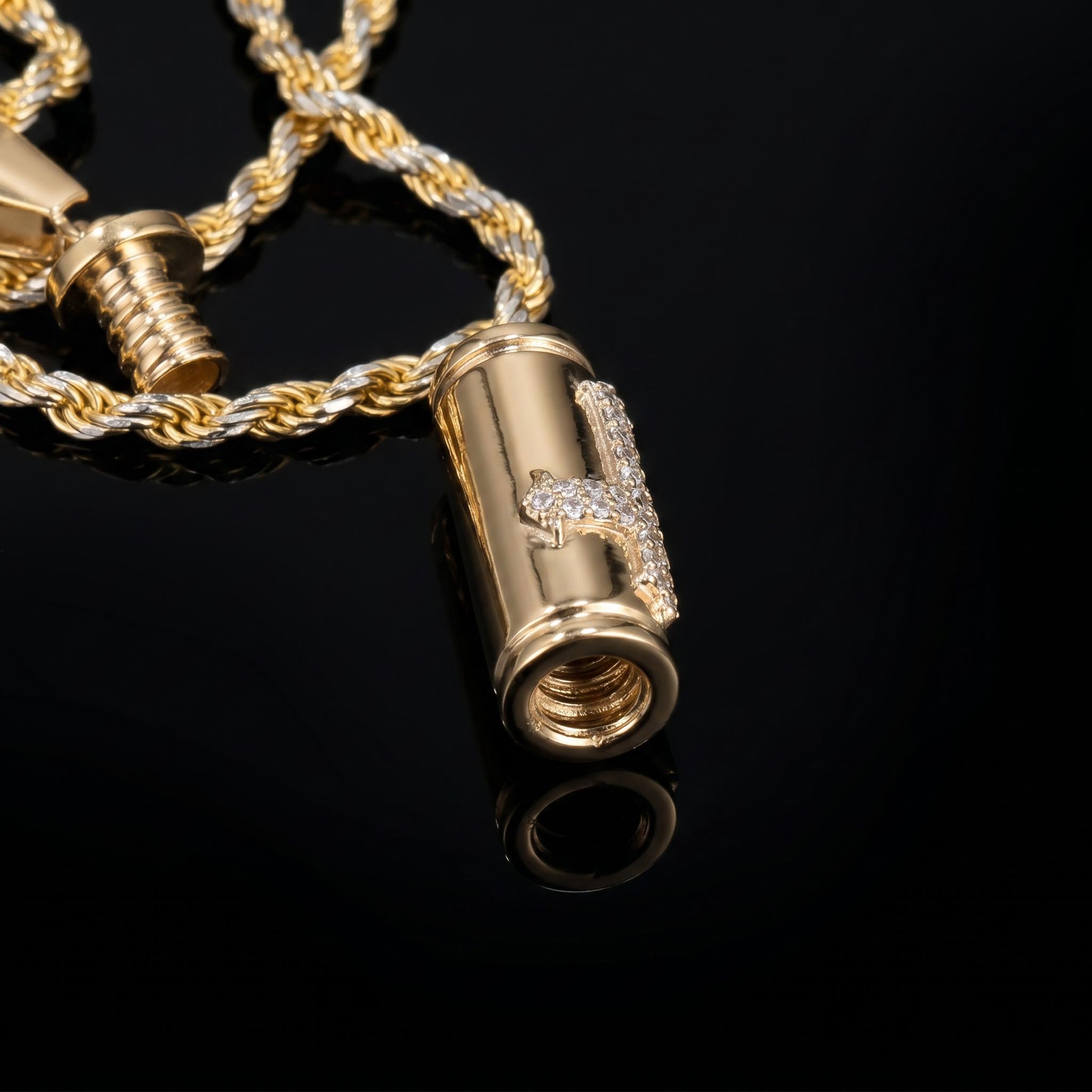 Cylindrical Cross Urn Pendant