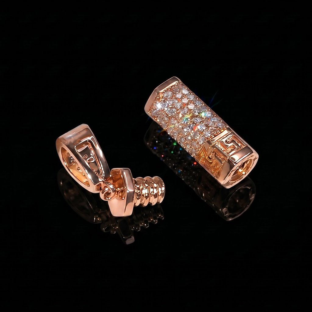Hexagonal Cylinder Urn Pendant