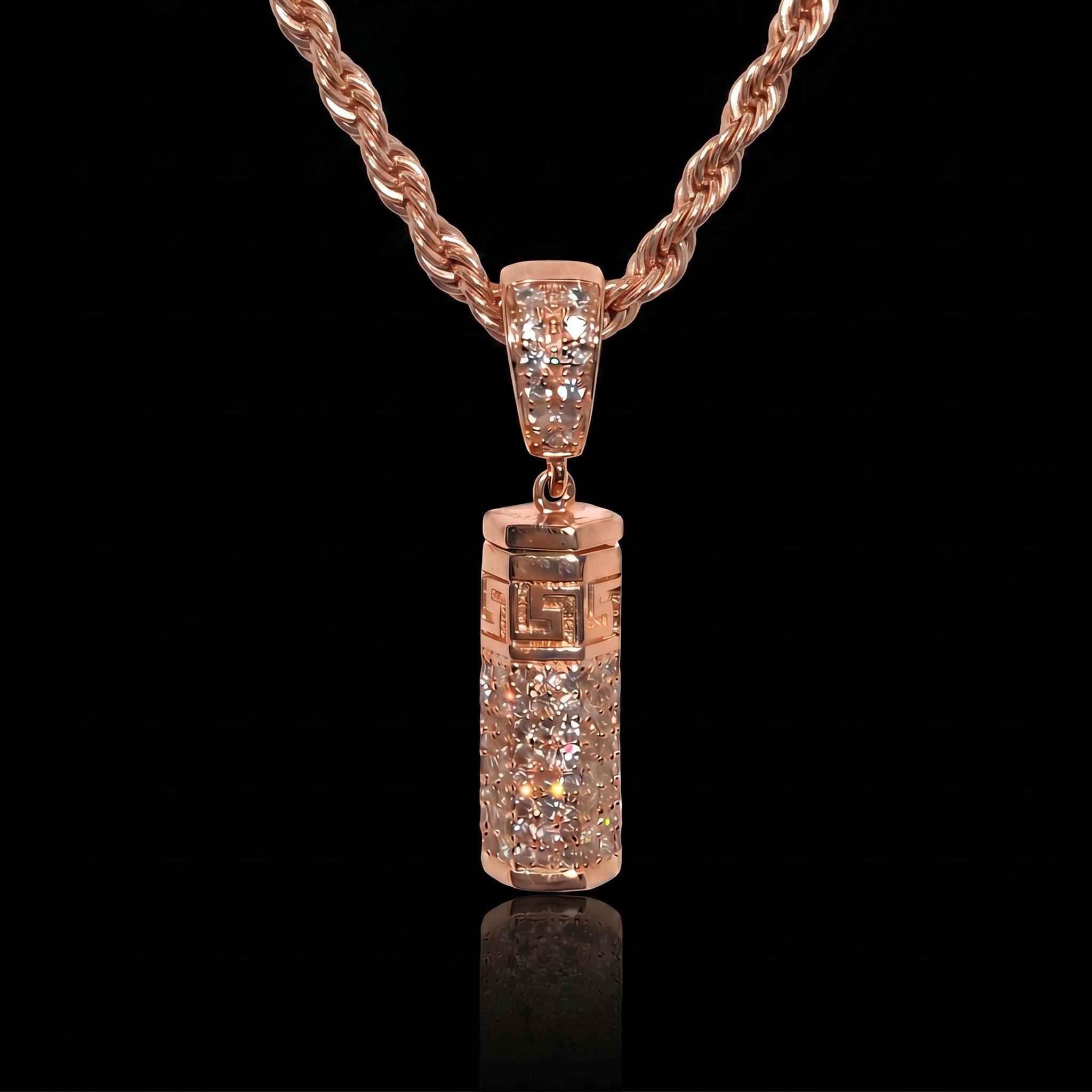 Hexagonal Cylinder Urn Pendant