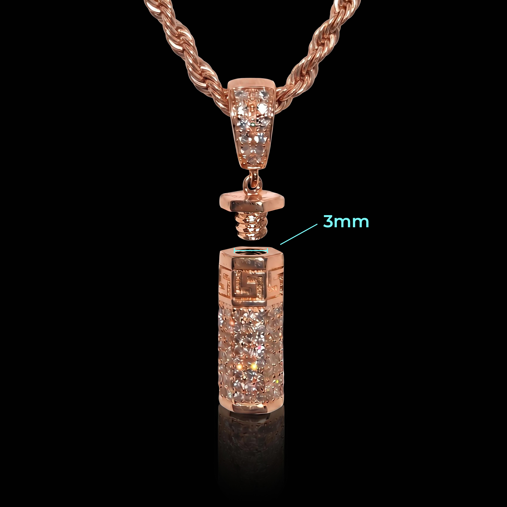 Hexagonal Cylinder Urn Pendant Hexagonal Cylinder Urn Pendant