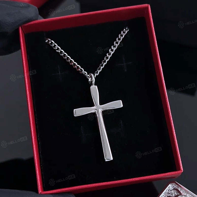 Engraved Cross Infinity Sign Urn Pendant