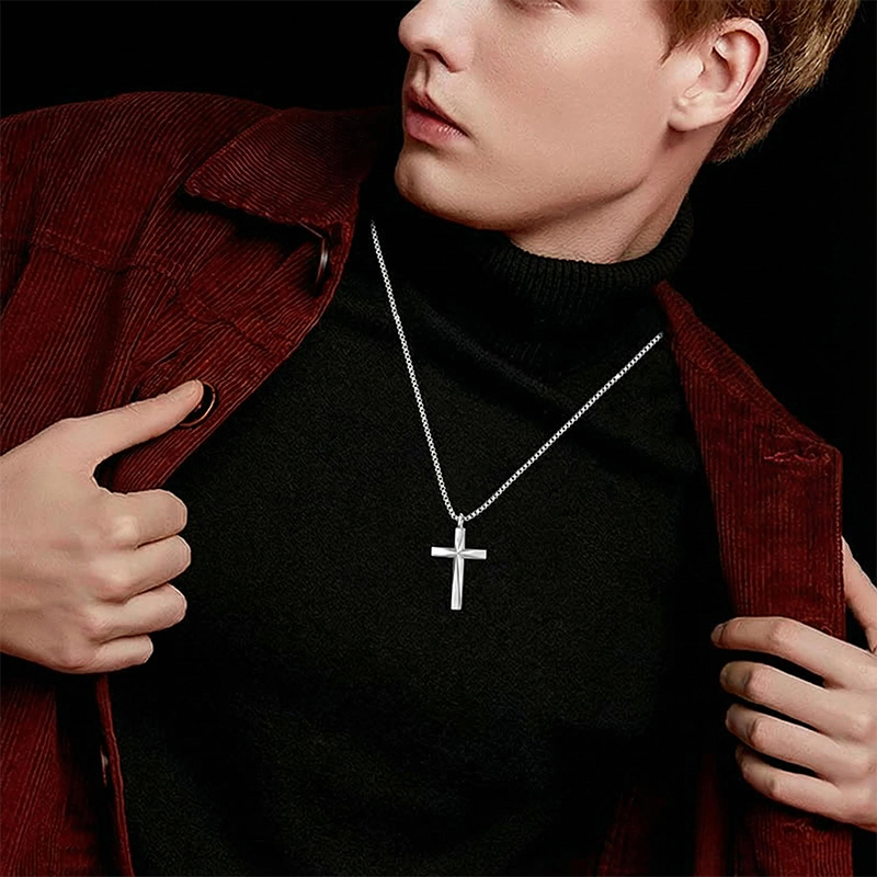 Engraved Cross Infinity Sign Urn Pendant Engraved Cross Infinity Sign Urn Pendant