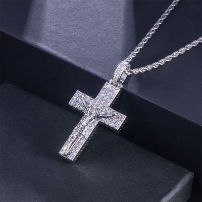 Iced Out Jesus Cross Pendant