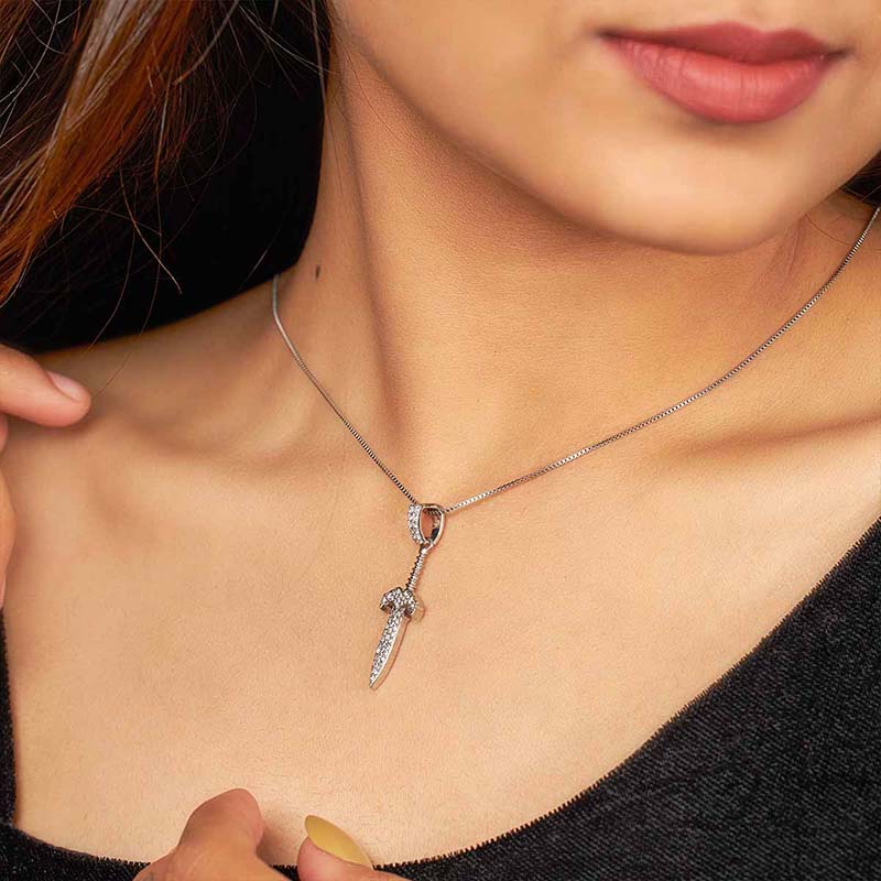 Iced Out Viking Sword Pendant Iced Out Viking Sword Pendant