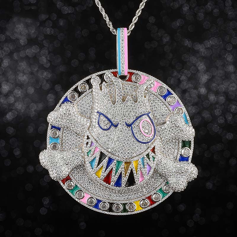 Iced Colorful Litter Monster Pendant