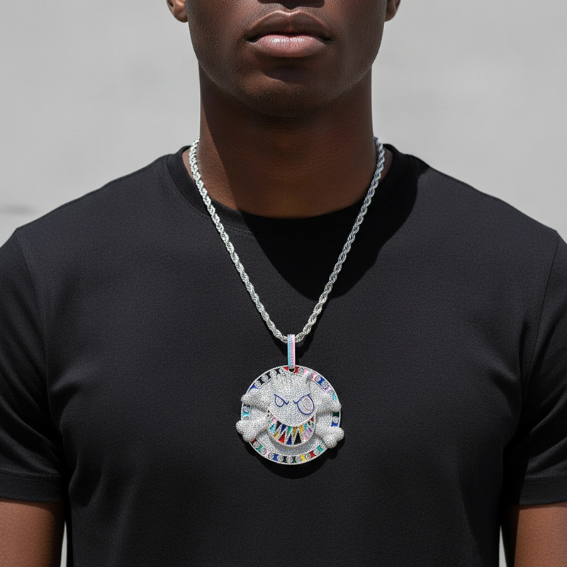 Iced Colorful Monster Pendant Iced Colorful Monster Pendant