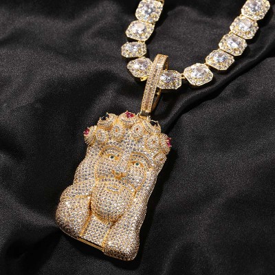 Iced Out Jesus Pendant for Men