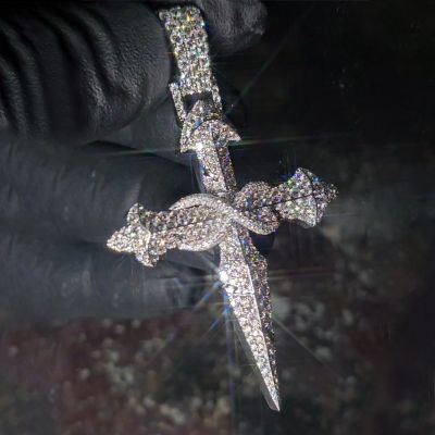 Infinity Symbol Sword Cross Pendant