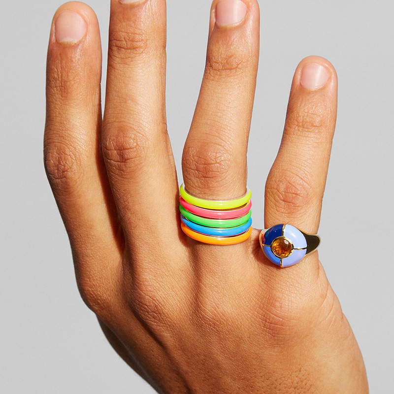 The Neon Enamel Ring