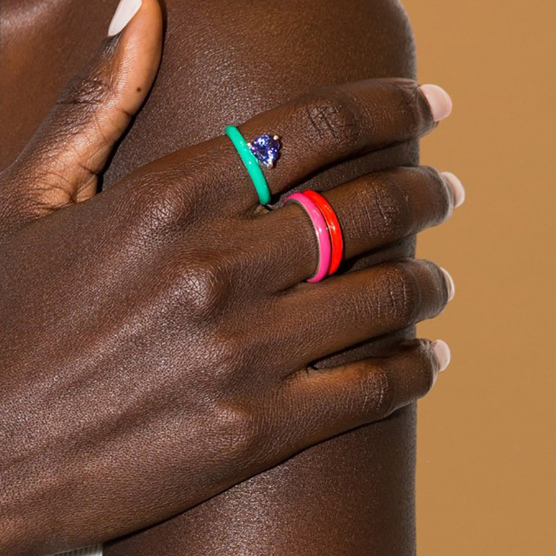 The Neon Enamel Ring