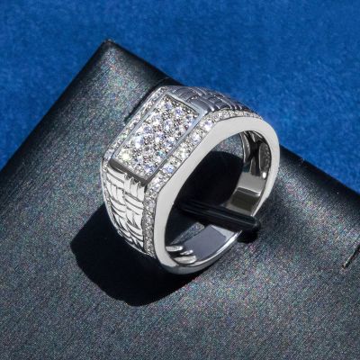 Iced Out Rectangular Ring