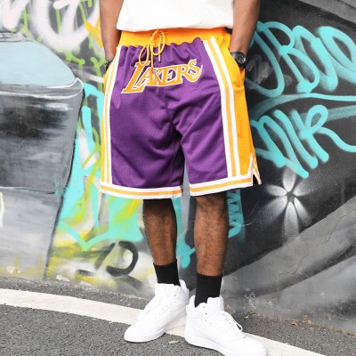 Hip Hop Retro Magic Pocket Embroidered Basketball Shorts