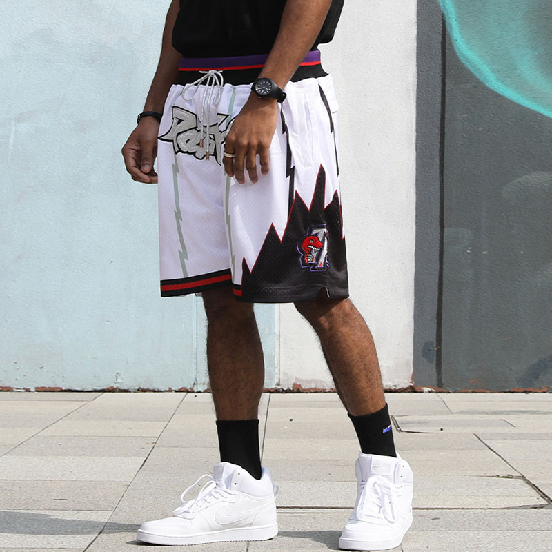 Hip Hop Retro Magic Pocket Embroidered Basketball Shorts