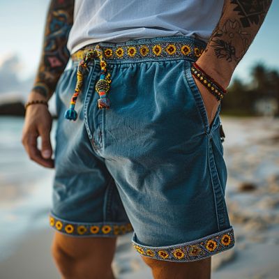 Vintage Holiday Beach Shorts