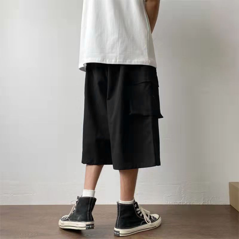 Hip Hop Embroidered Knee High Shorts