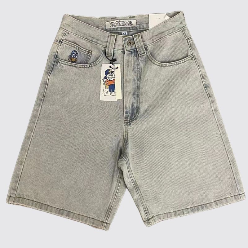 Polar Big Boy Pattern Five Points Denim Shorts