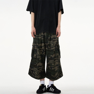 Hip Hop Vintage Camouflage 7/10 Pants