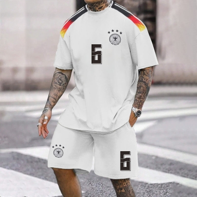 Germany Digital Print Soccer T-Shirt Set (Free Socks)