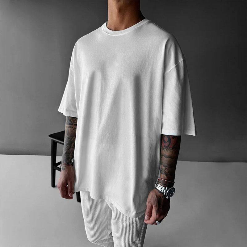 Hip Hop Large Print Cotton T-Shirt