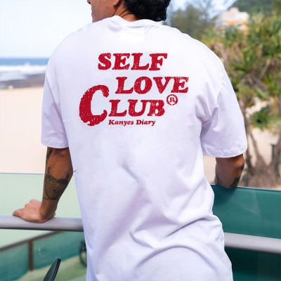 Self Love Club Printed Cotton T-shirt
