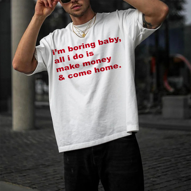 Boring Baby Printed Cotton T-Shirt