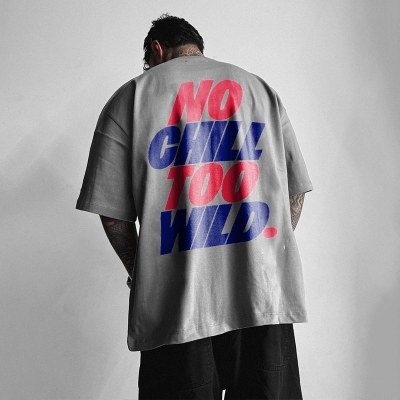 No Chill Too Wild Printed Cotton Tee