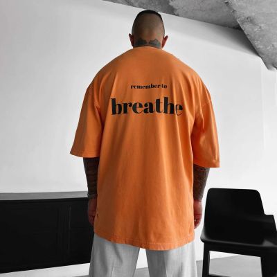 Remember to Breathe Printed Cotton T-Shirt