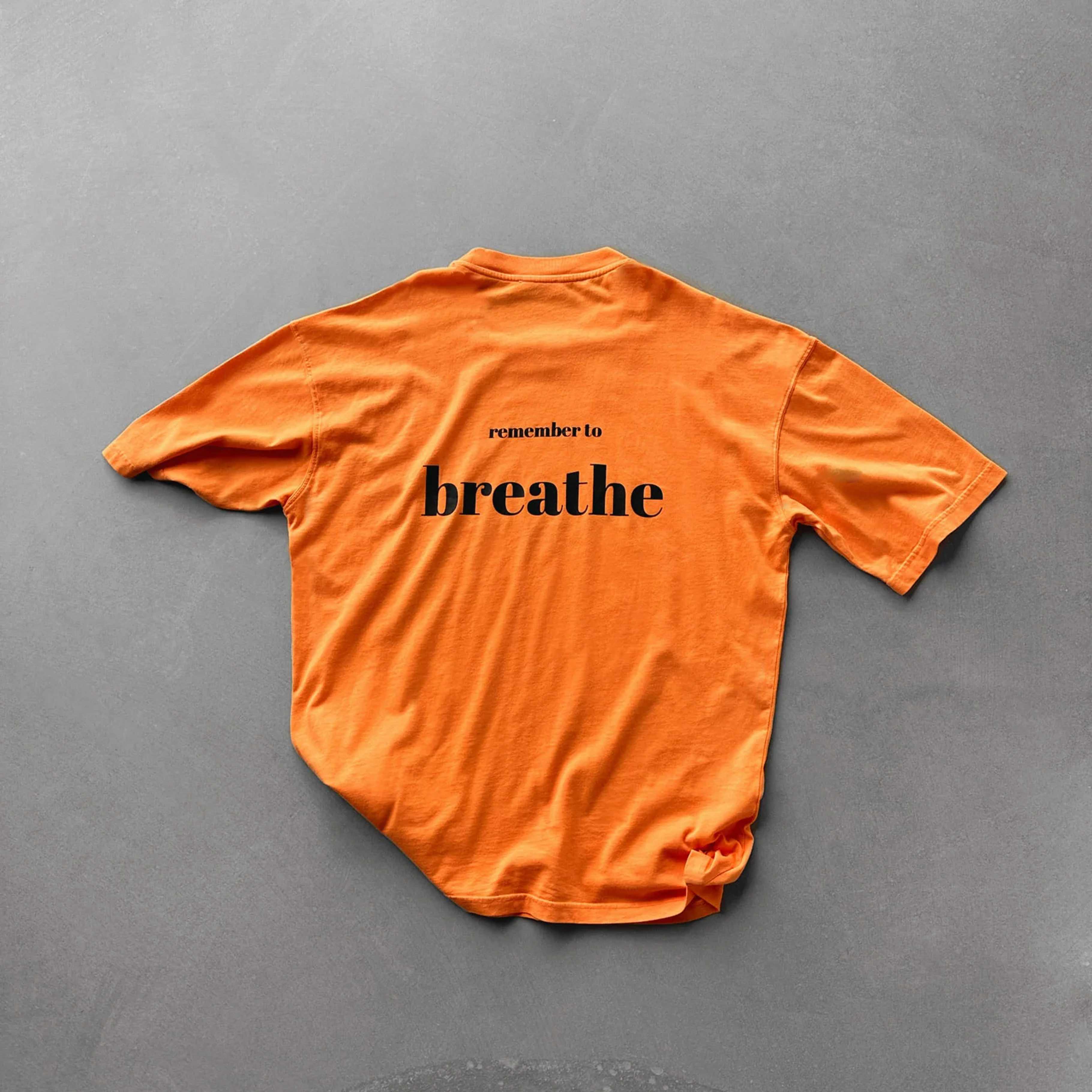 Remember to Breathe Printed Cotton T-Shirt