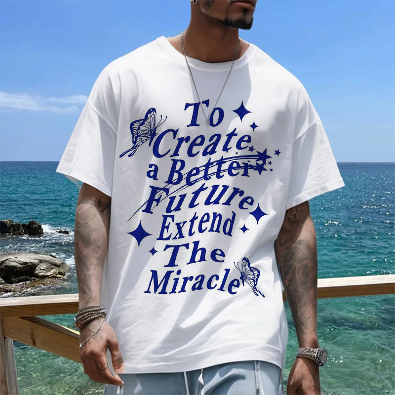 Hip Hop Colorblocked Text Graphic T-Shirt